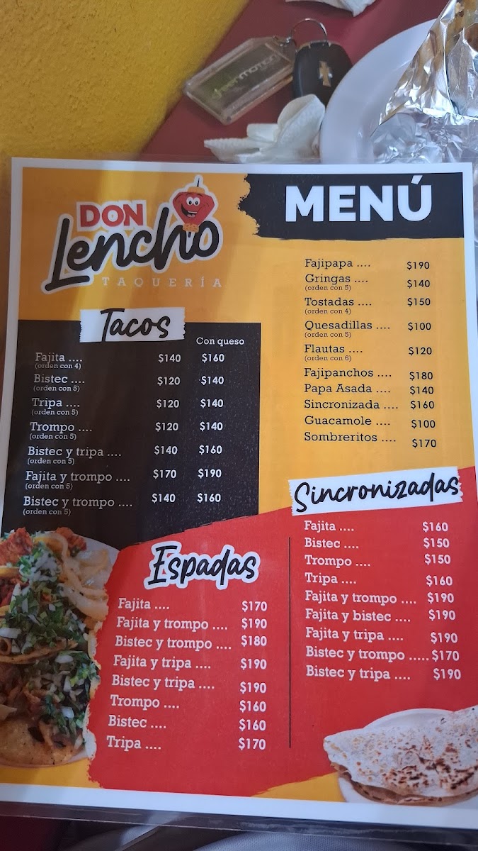 Tacos Don Lencho Menu - Image 2